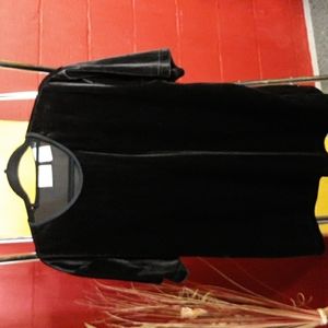 Russ Woman Black Velour Top